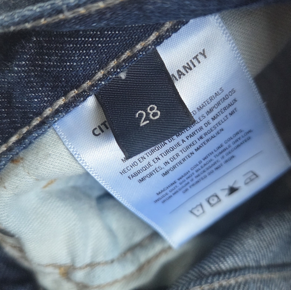 Citizens of Humanity Paloma Baggy High Rise Wide Leg Jeans Gamut Denim Size 28 - Picture 8 of 9